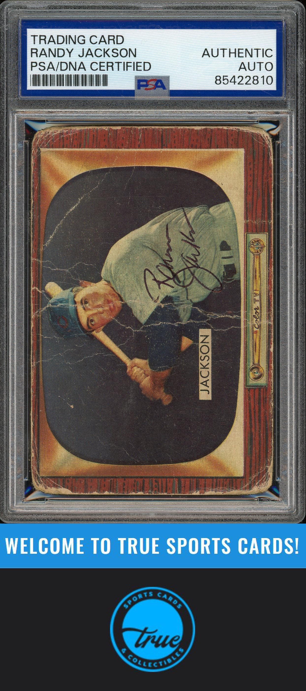 1955 Bowman #87 Randy Jackson Auto PSA Authentic (2810)
