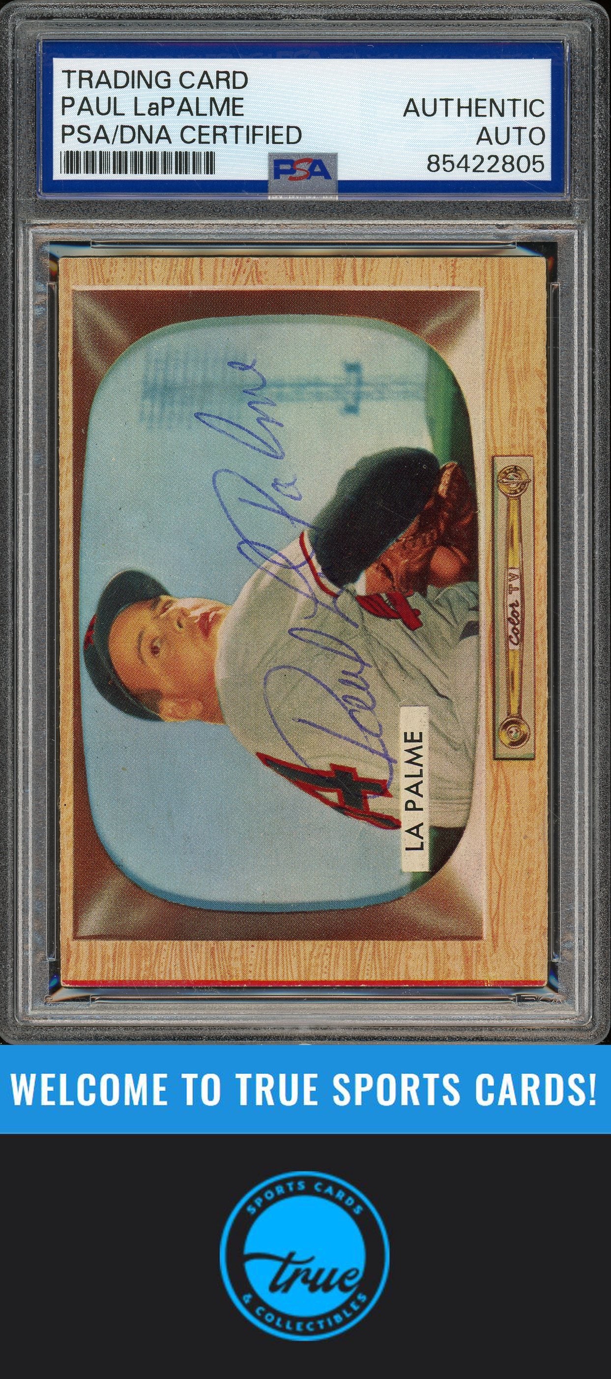 1955 Bowman #61 Paul LaPalme Auto PSA Authentic (2805)