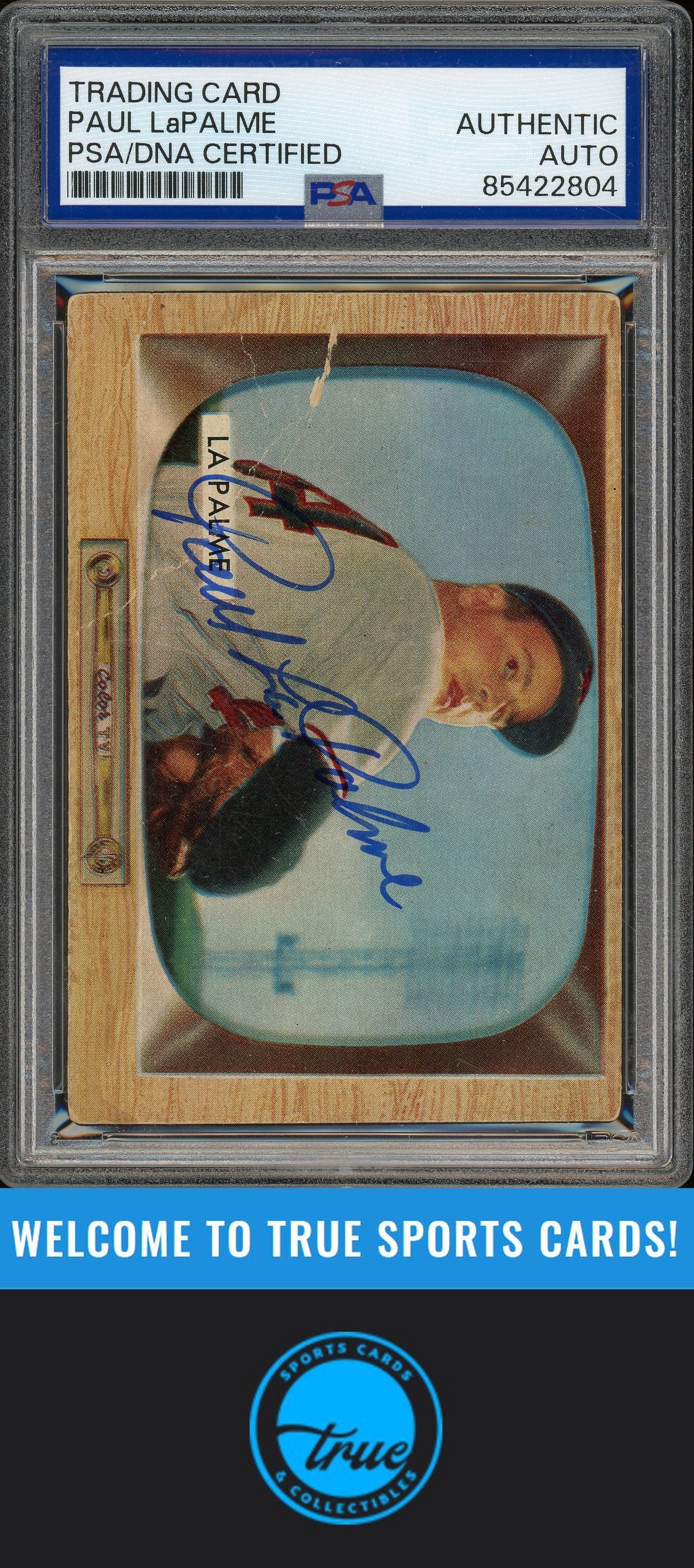 1955 Bowman #61 Paul LaPalme Auto PSA Authentic (2804)
