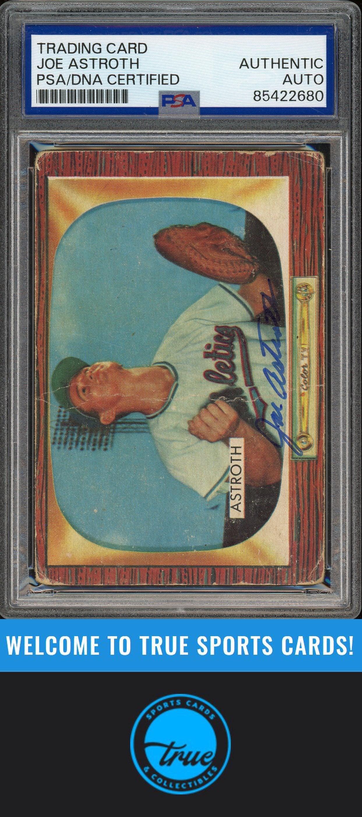 1955 Bowman #119 Joe Astroth Auto PSA Authentic (2680)