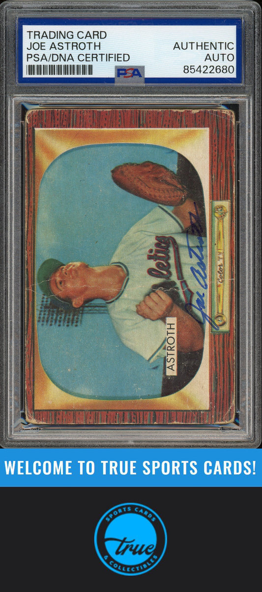 1955 Bowman #119 Joe Astroth Auto PSA Authentic (2680)