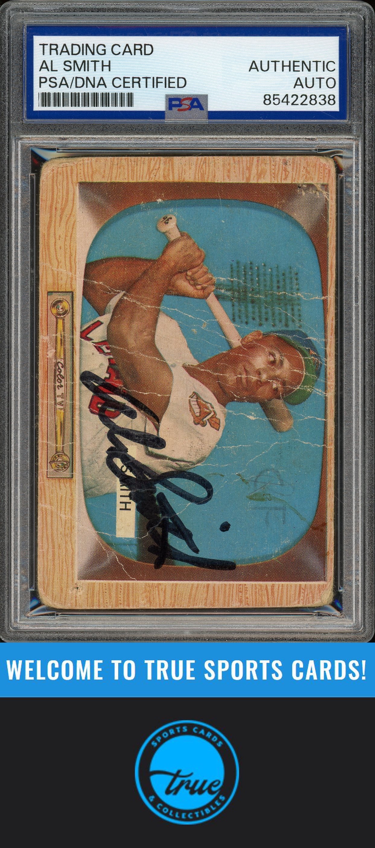 1955 Bowman #20 Al Smith Auto PSA Authentic (2838)