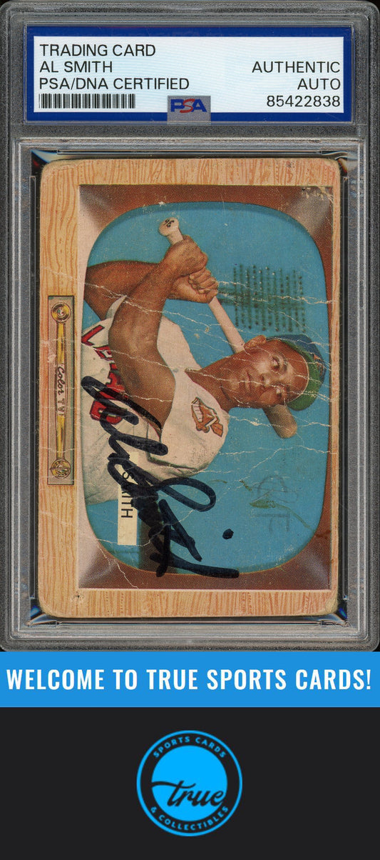 1955 Bowman #20 Al Smith Auto PSA Authentic (2838)