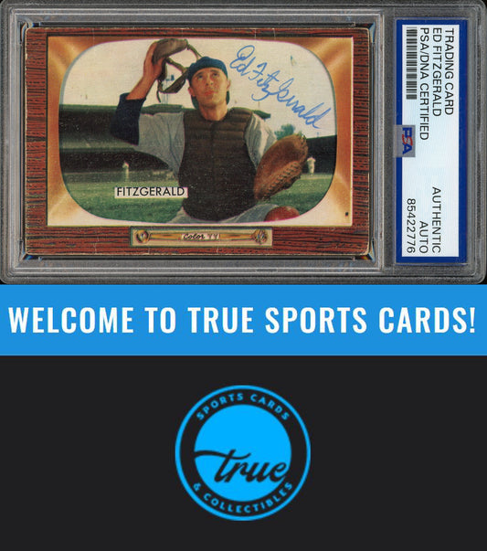1955 Bowman #208 Ed FitzGerald Auto PSA Authentic (2776)