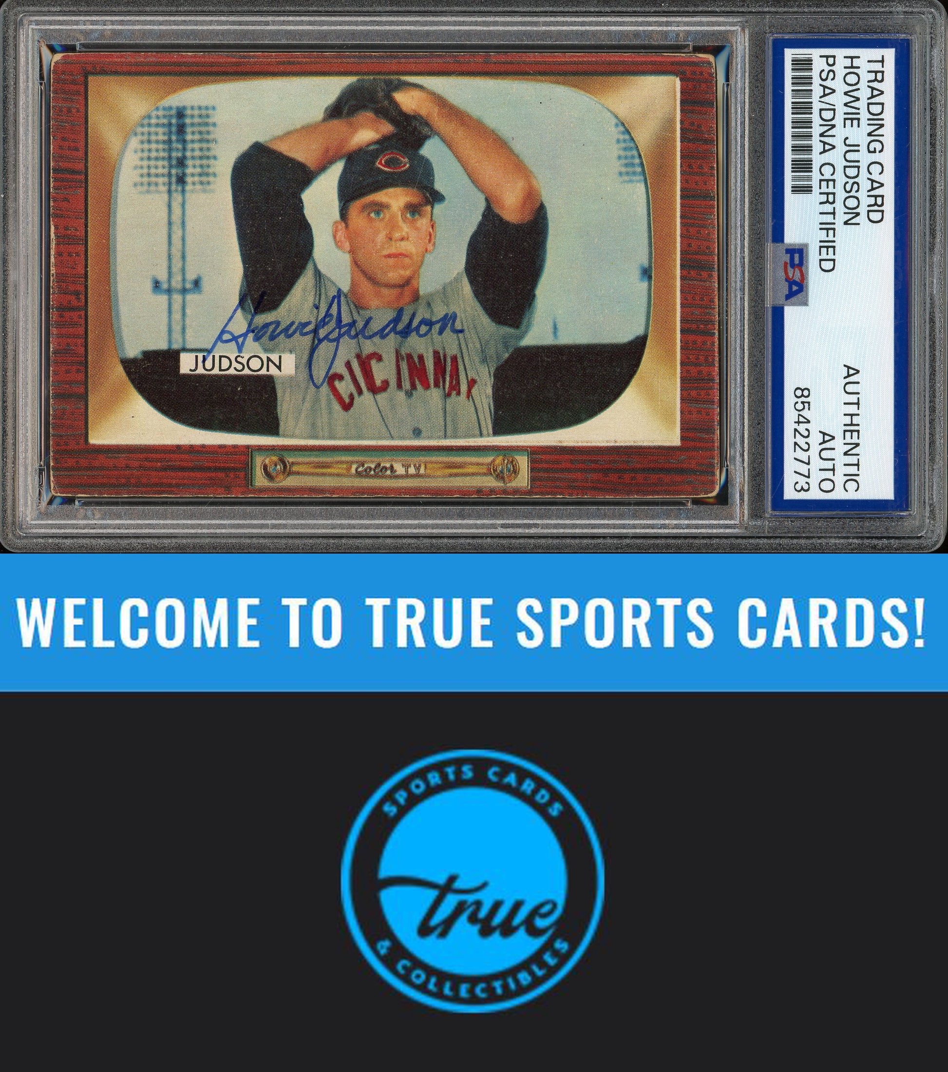 1955 Bowman #193 Howie Judson Auto PSA Authentic (2773)