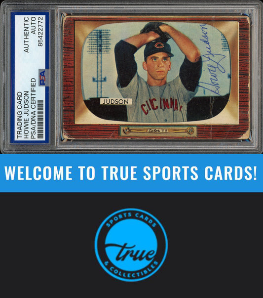 1955 Bowman #193 Howie Judson Auto PSA Authentic (2772)