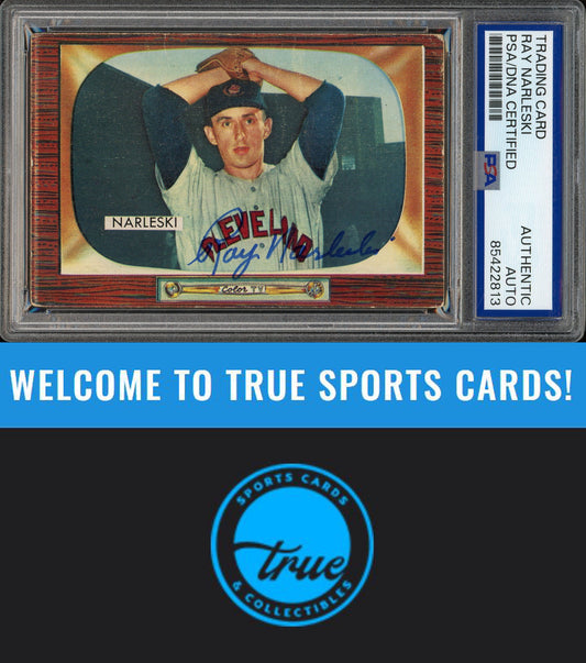 1955 Bowman #96 Ray Narleski Auto PSA Authentic (2813)