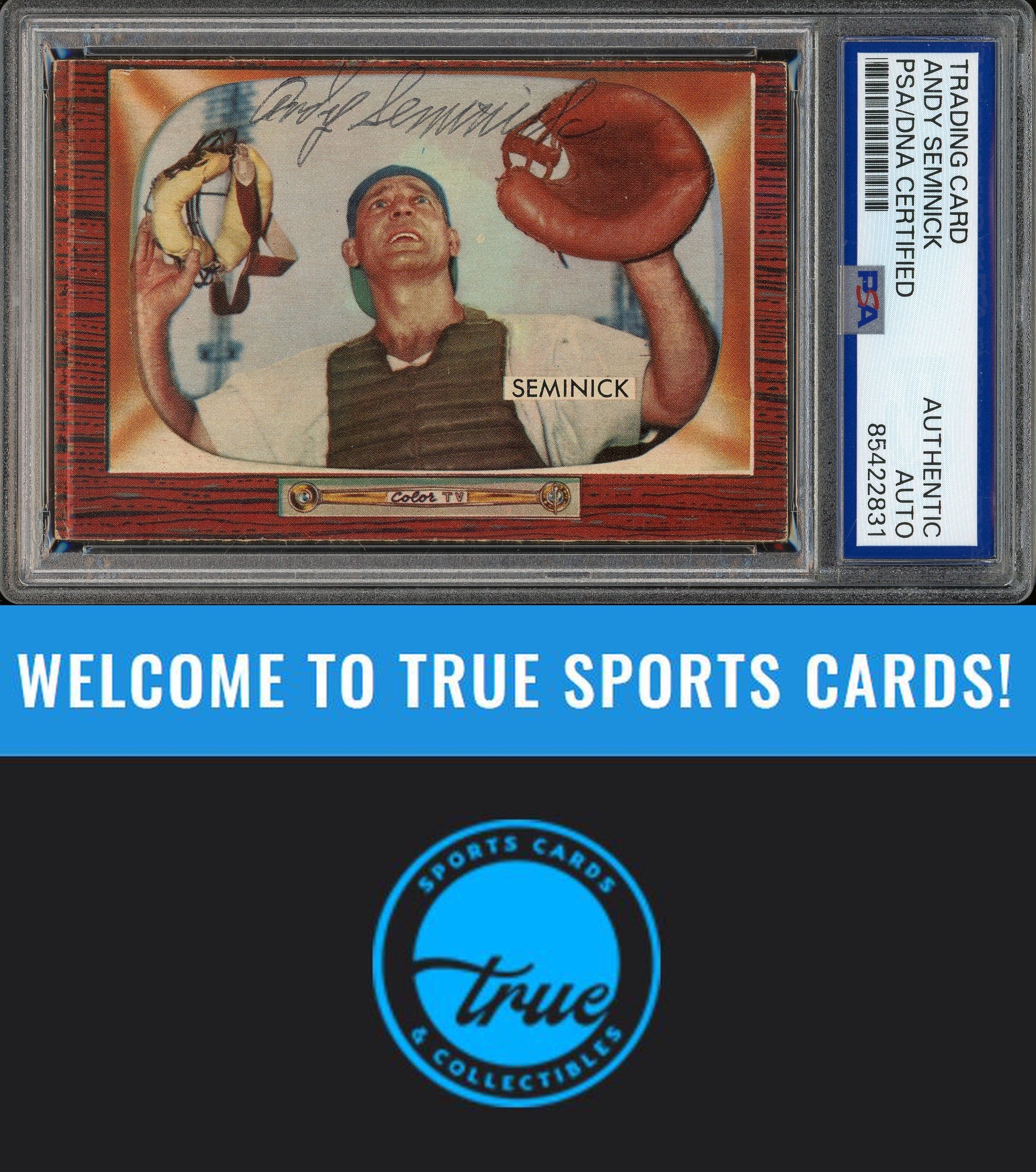 1955 Bowman #93 Andy Seminick Auto PSA Authentic (2831)