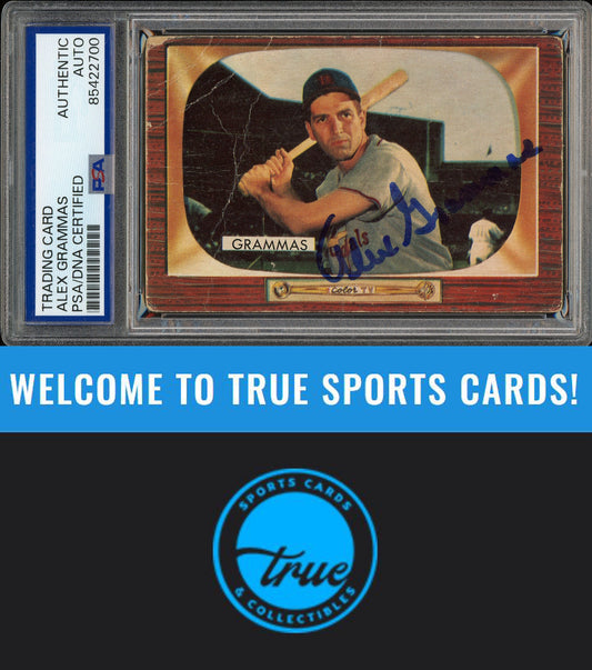 1955 Bowman #186 Alex Grammas Auto PSA Authentic (2700)