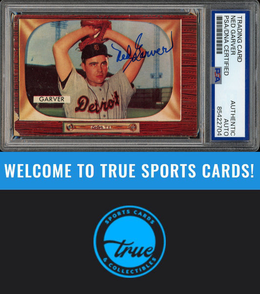 1955 Bowman #188 Ned Garver Auto PSA Authentic (2704)