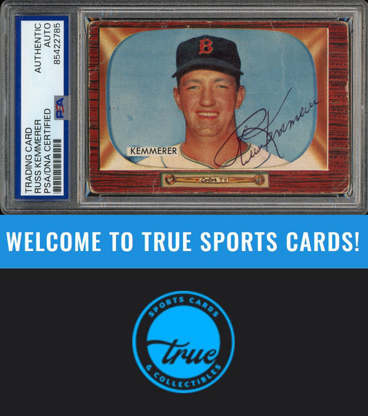 1955 Bowman #222 Russ Kemmerer Auto PSA Authentic (2785)