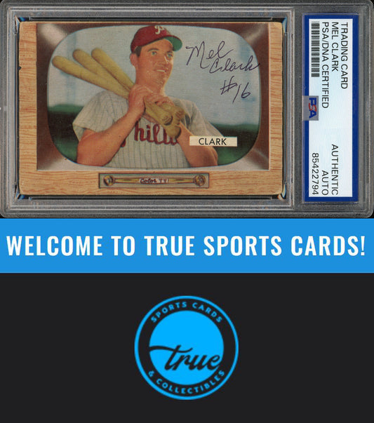 1955 Bowman #41 Mel Clark Auto PSA Authentic (2794)