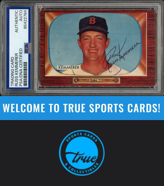 1955 Bowman #222 Russ Kemmerer Auto PSA Authentic (2784)