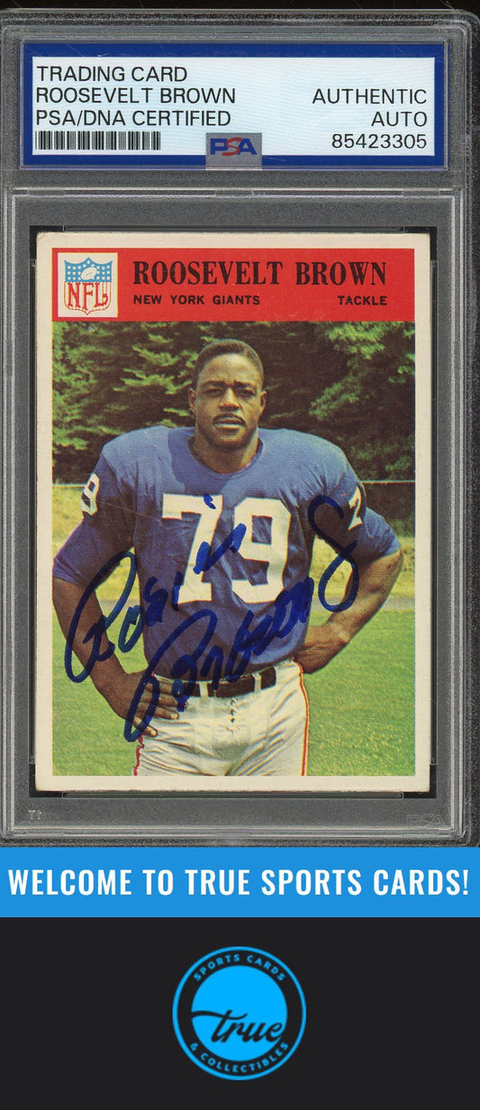 1966 Philadelphia #119 Roosevelt Brown Auto PSA Authentic
