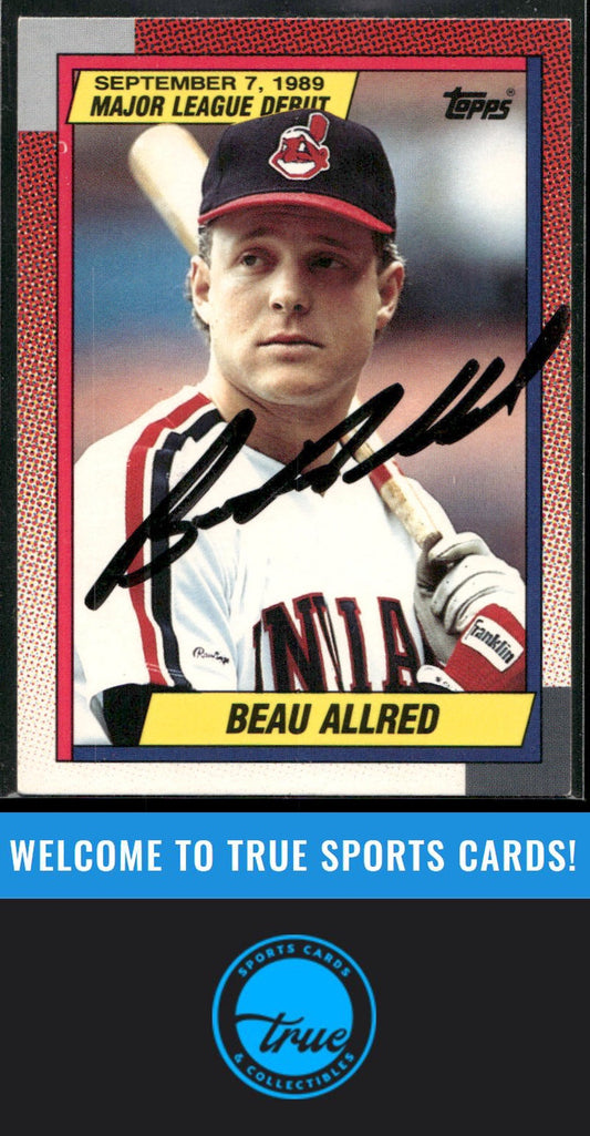 1990 Topps Major League Debut 1989 #2 Beau Allred Auto