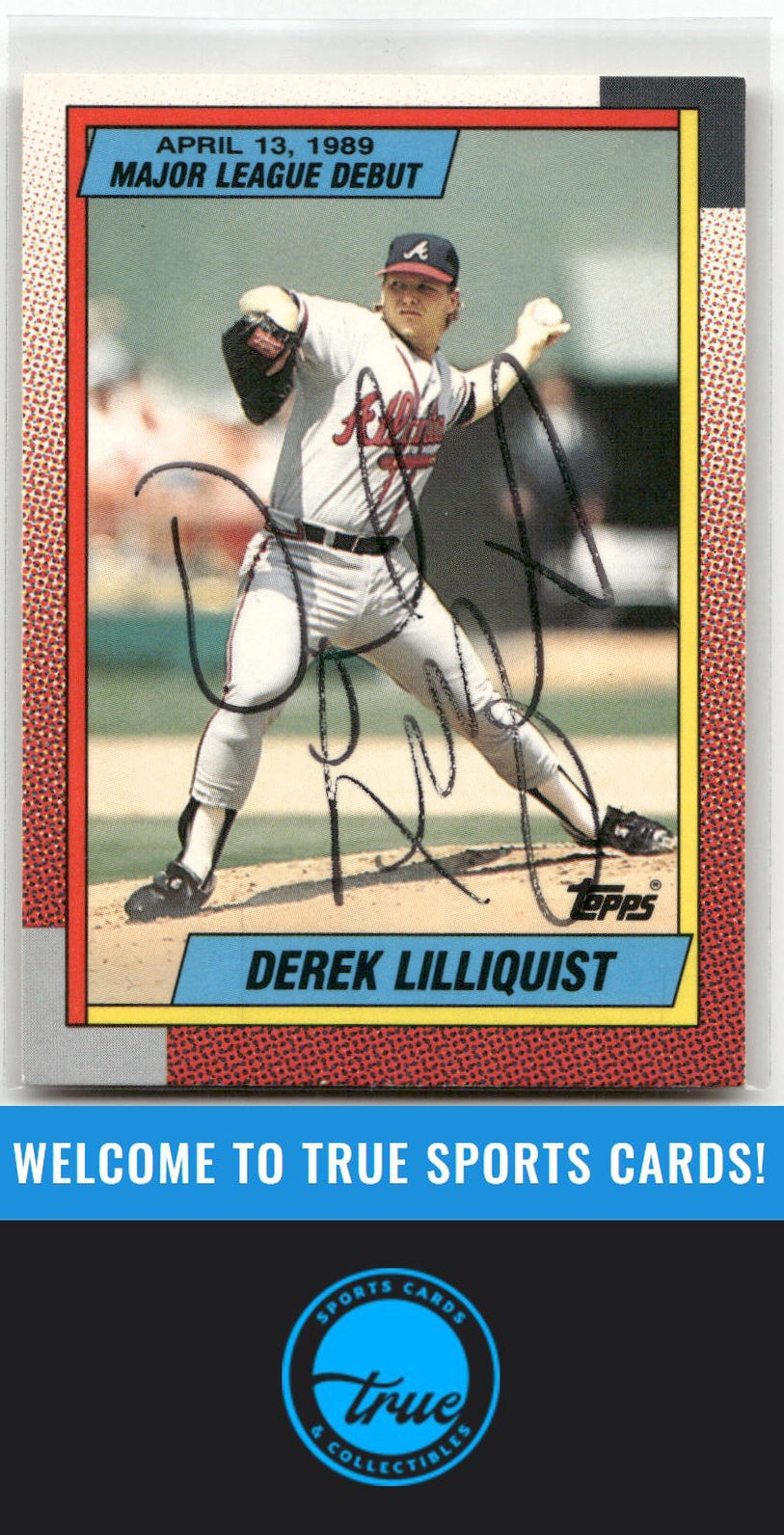 1990 Topps Major League Debut 1989 #70 Derek Lilliquist Auto