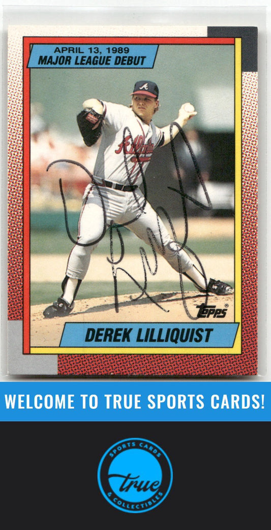 1990 Topps Major League Debut 1989 #70 Derek Lilliquist Auto