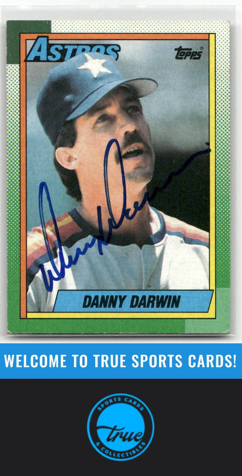 1990 Topps #64 Danny Darwin Auto