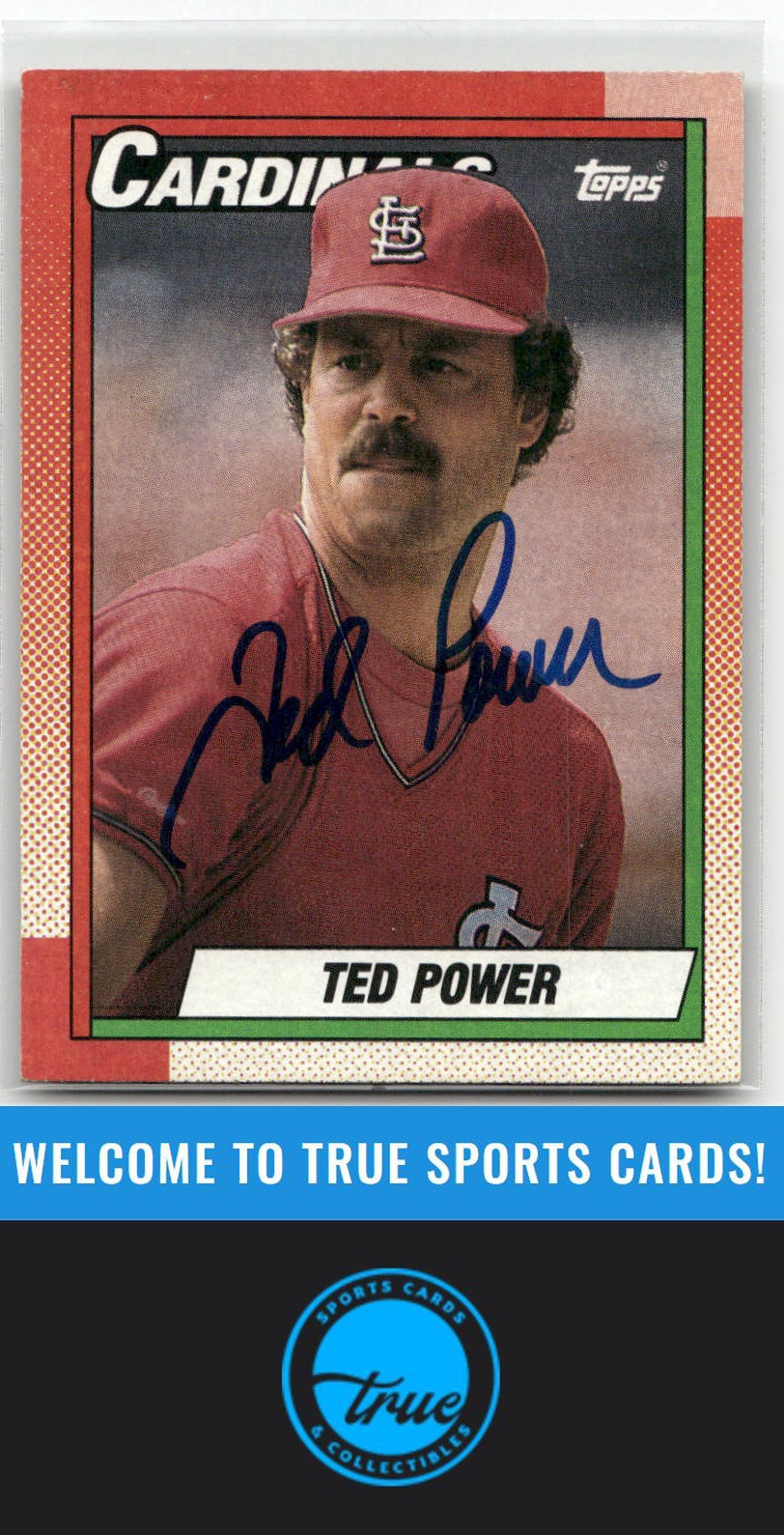 1990 Topps #59 Ted Power Auto
