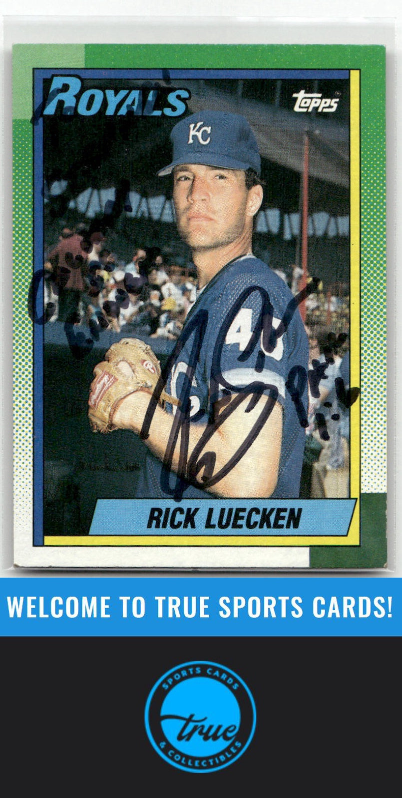 1990 Topps #87 Rick Luecken Auto