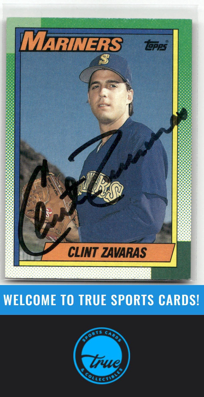 1990 Topps #89 Clint Zavaras Auto