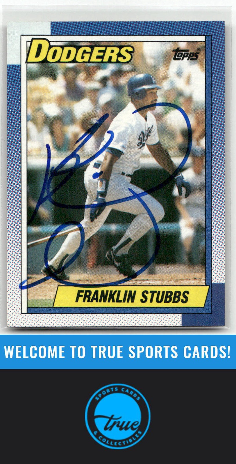 1990 Topps #56 Franklin Stubbs Auto