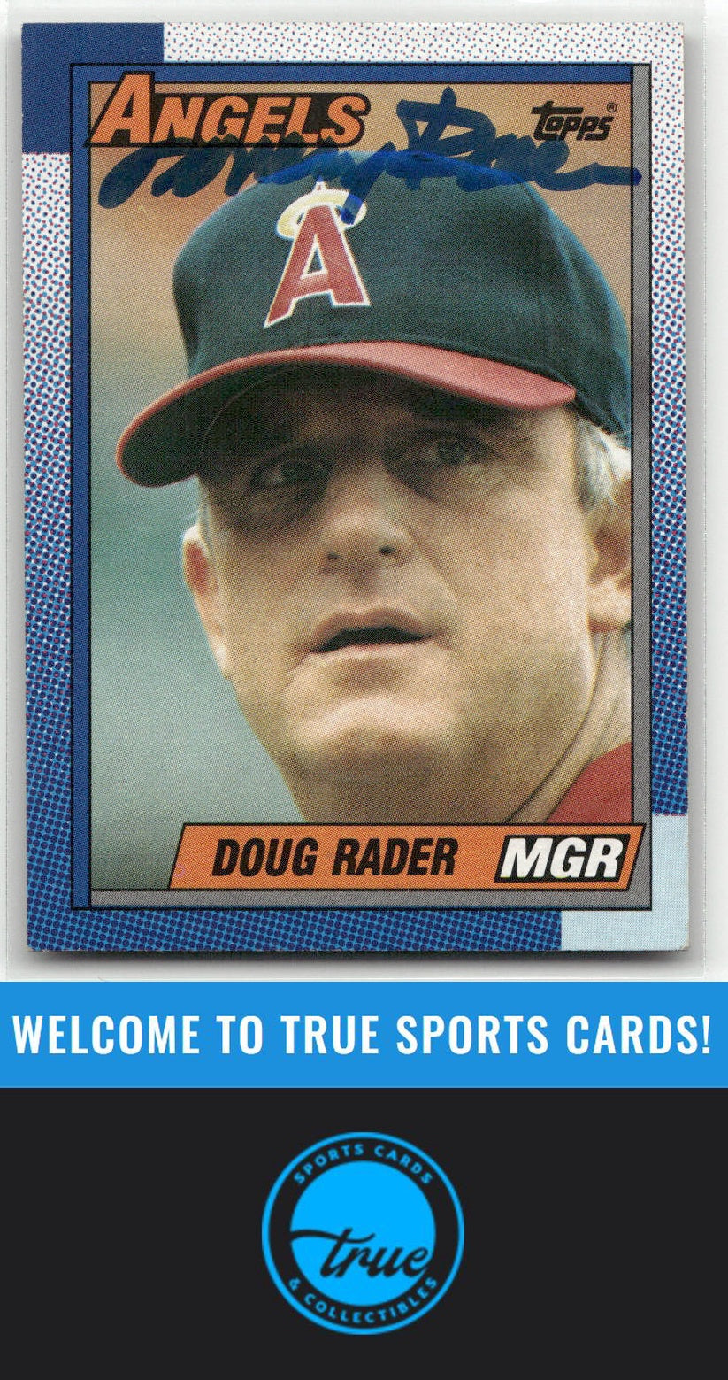 1990 Topps #51 Doug Rader Auto