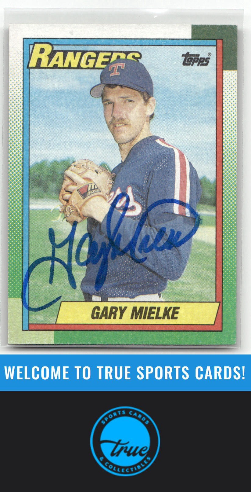 1990 Topps #221 Gary Mielke Auto