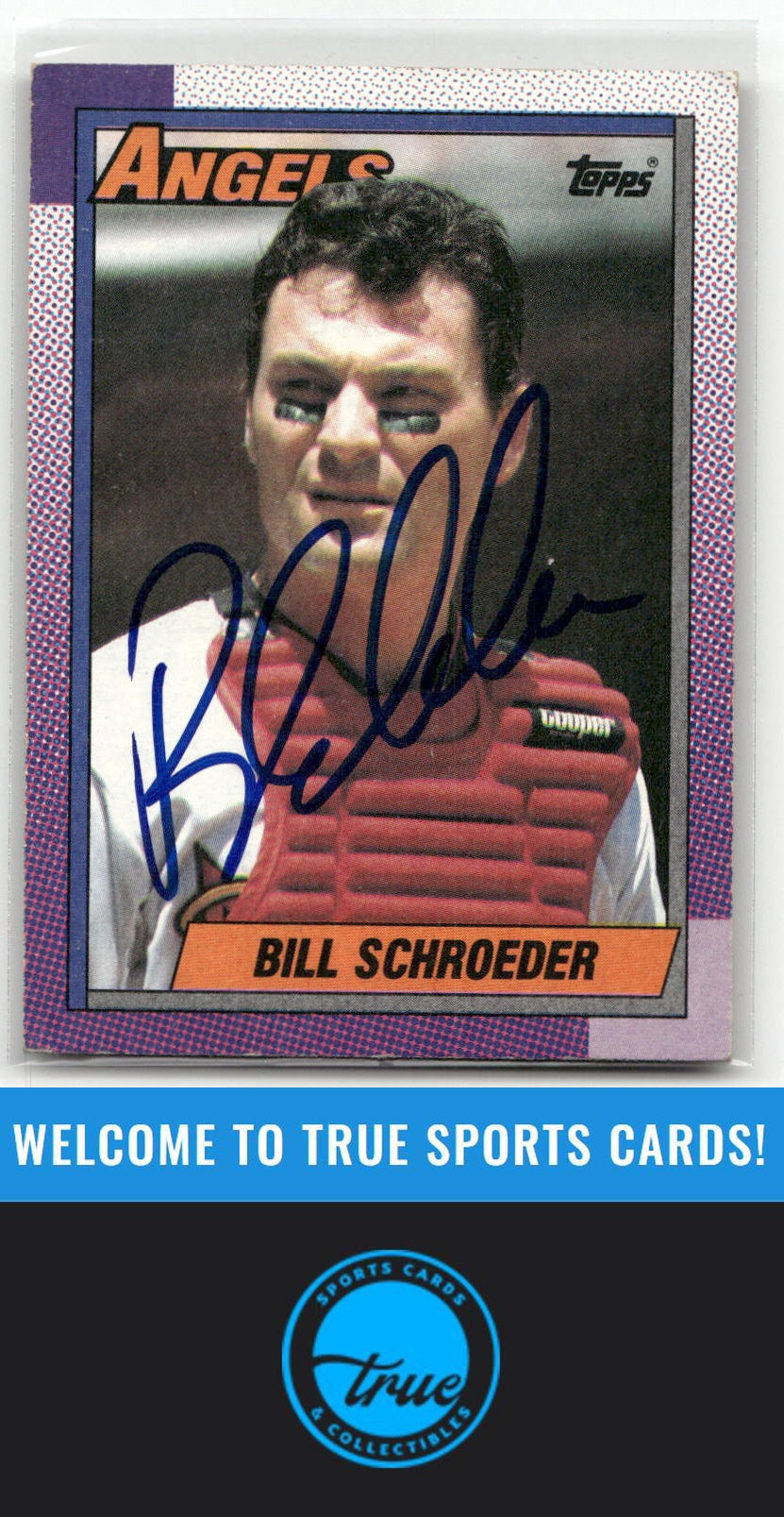1990 Topps #244 Bill Schroeder Auto