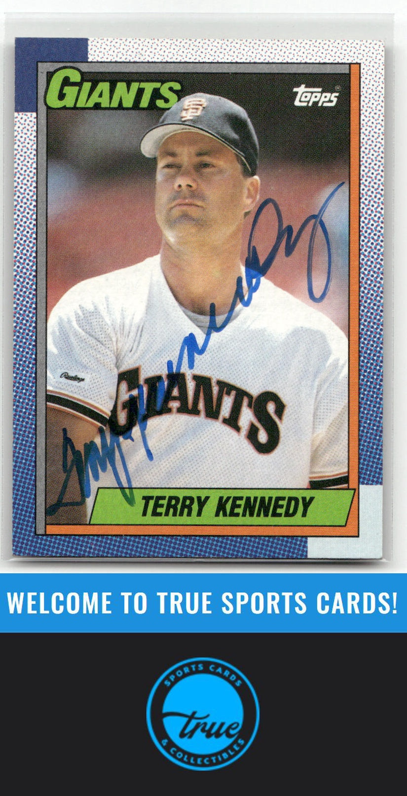 1990 Topps #372 Terry Kennedy Auto