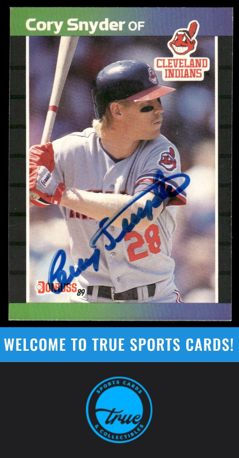 1989 Donruss #191 Cory Snyder AUTOGRAPH