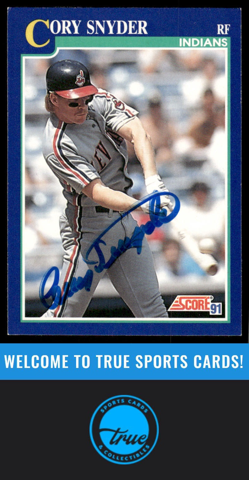 1991 Score #19 Cory Snyder AUTOGRAPH