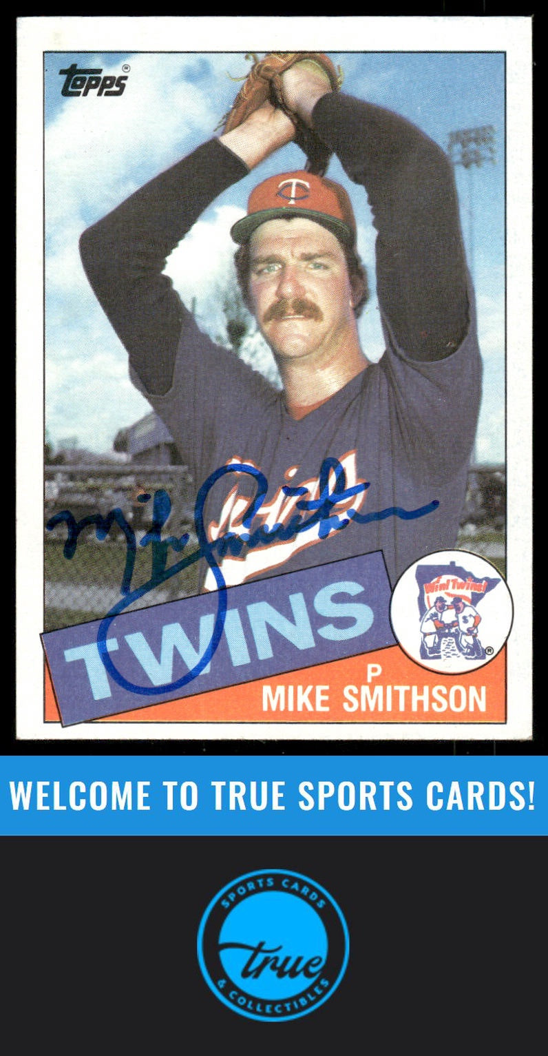 1985 Topps #483 Mike Smithson AUTO