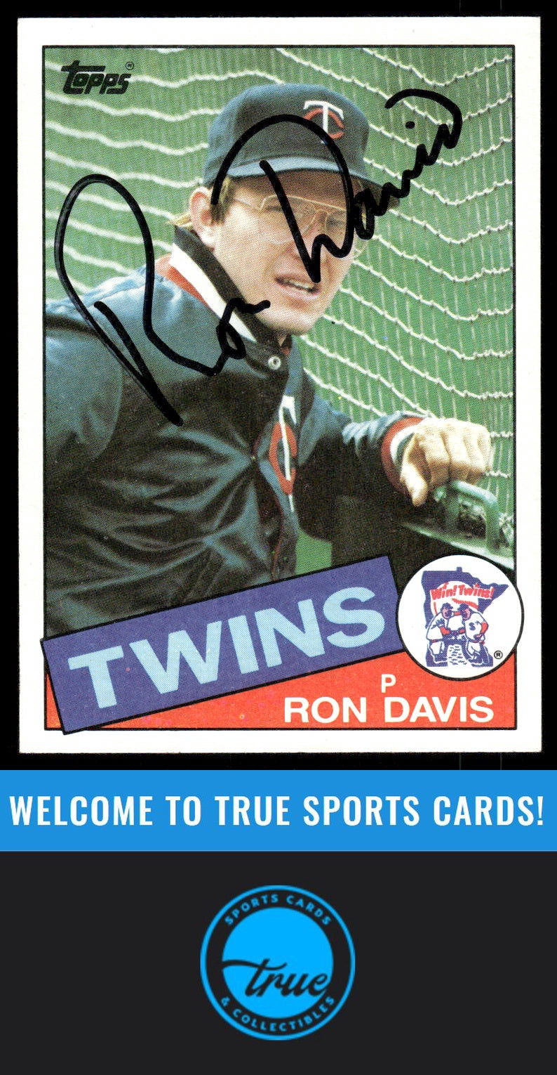 1985 Topps #430 Ron Davis AUTO