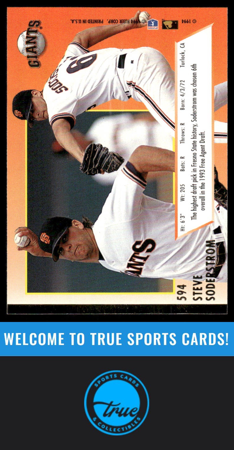 1994 Ultra #594 Steve Soderstrom AUTO