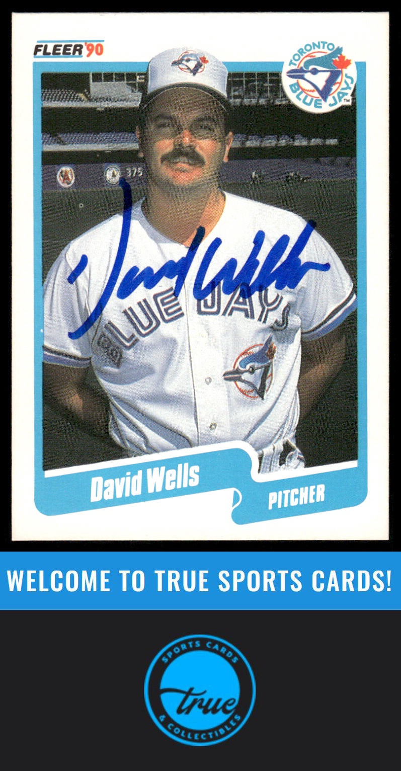1990 Fleer #96 David Wells AUTO
