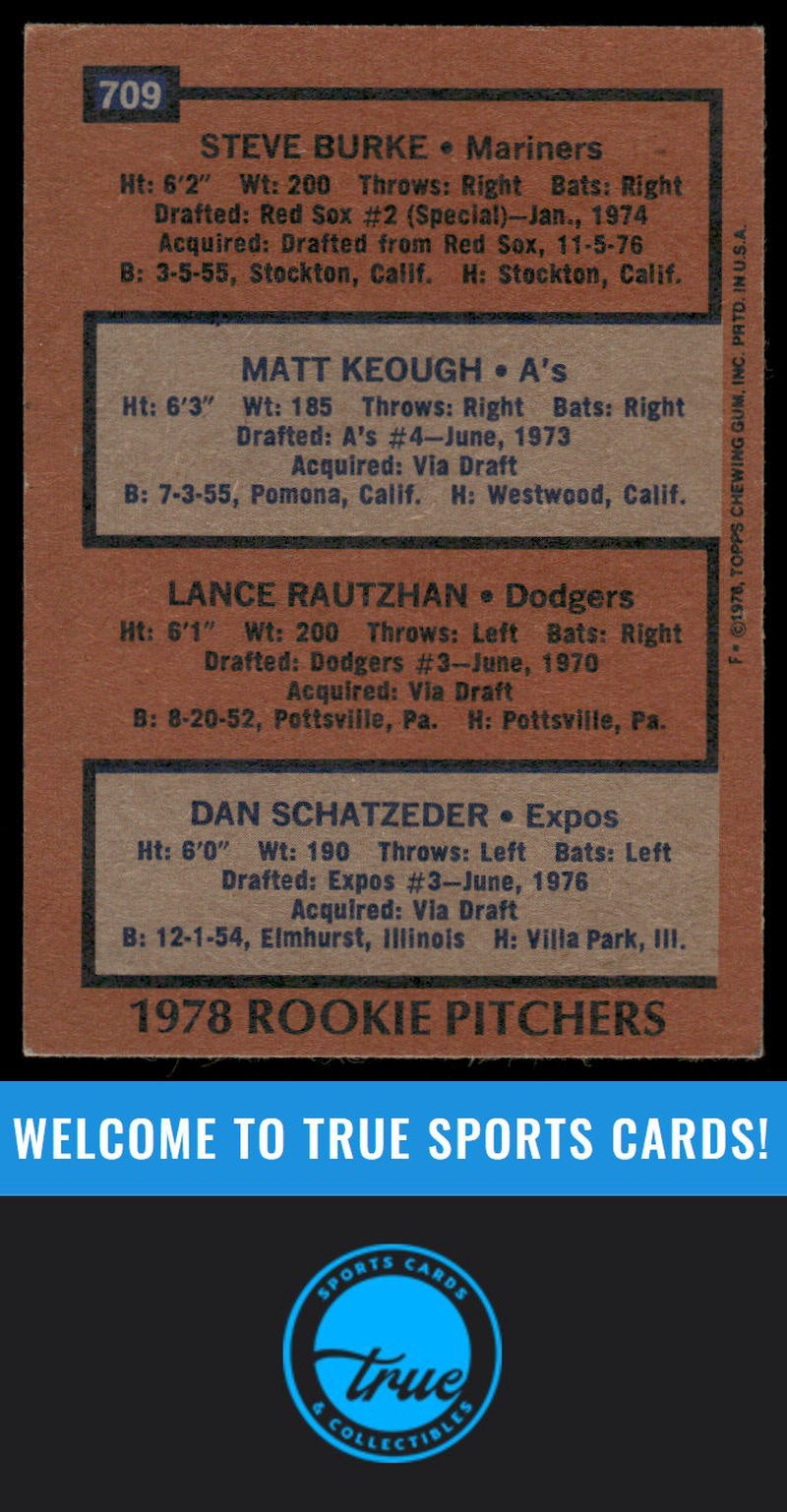 1978 Topps #709 Dan Schatzeder AUTO