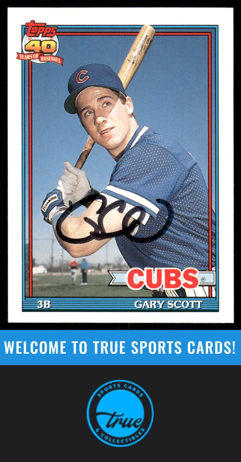 1991 Topps Traded #107T Gary Scott AUTO