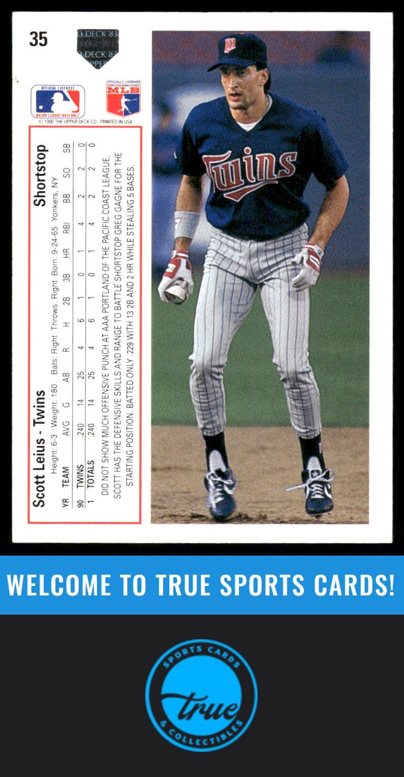 1991 Upper Deck #35 Scott Leius AUTO