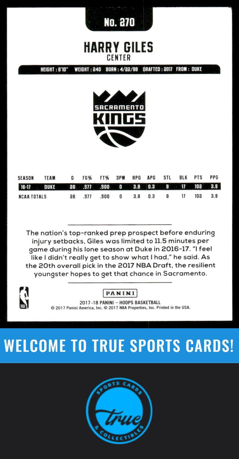 2017-18 Hoops #270 Harry Giles AUTO