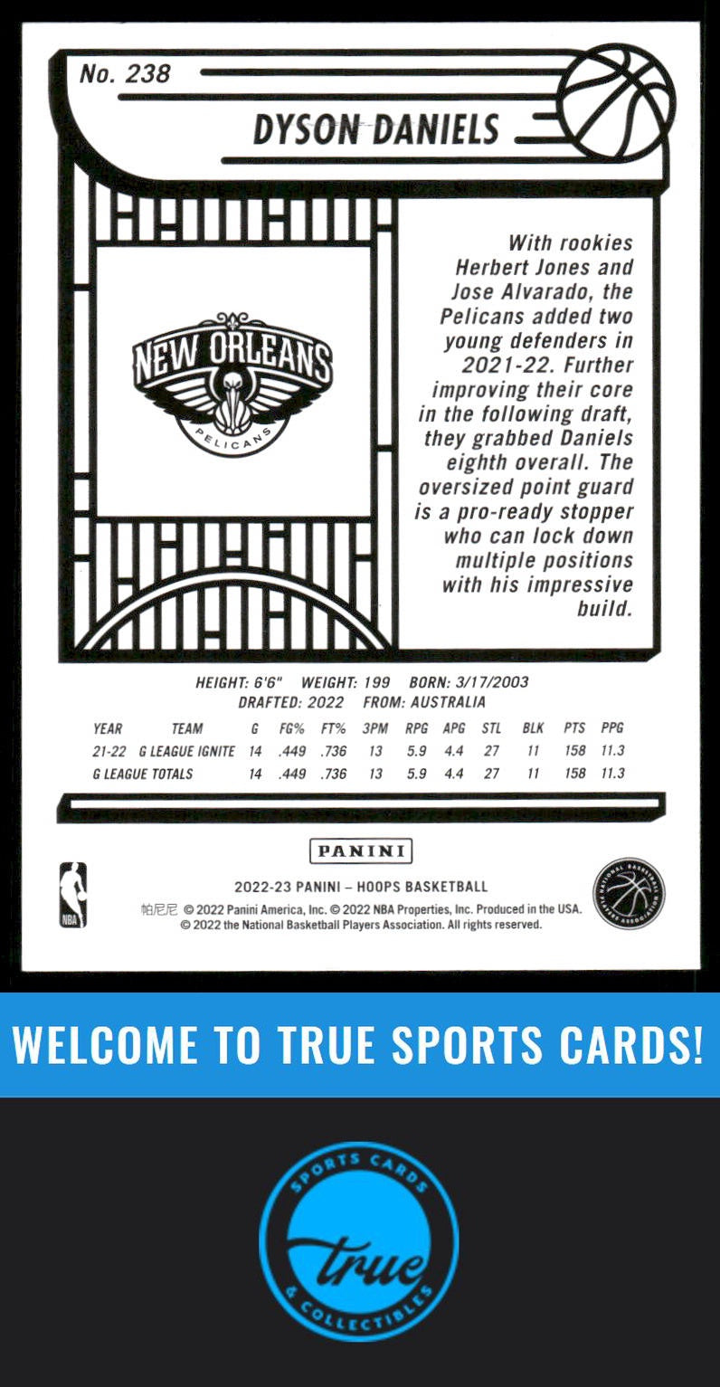 2022-23 Hoops #238 Dyson Daniels AUTO