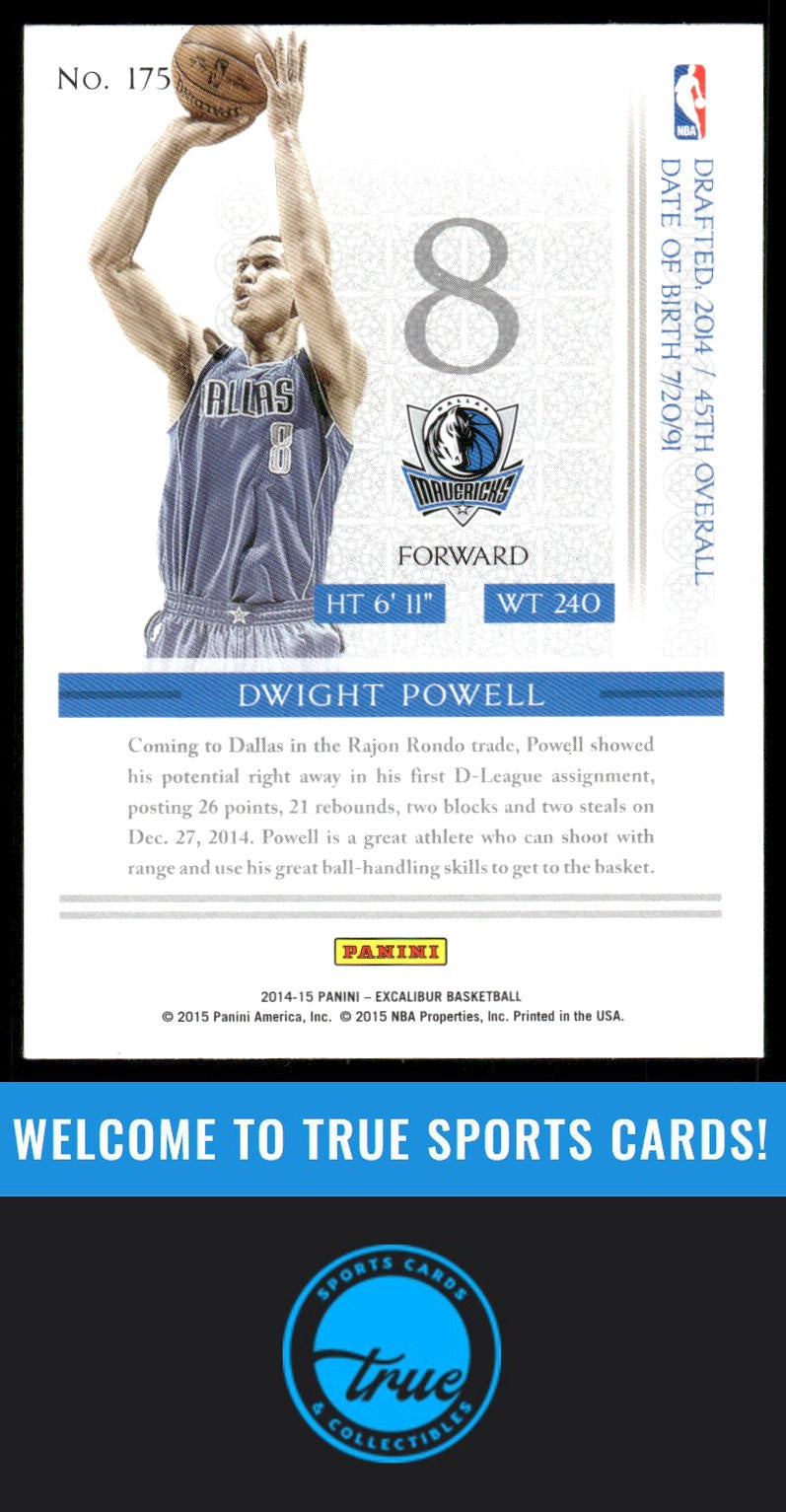 2014-15 Panini Excalibur #175 Dwight Powell AUTO
