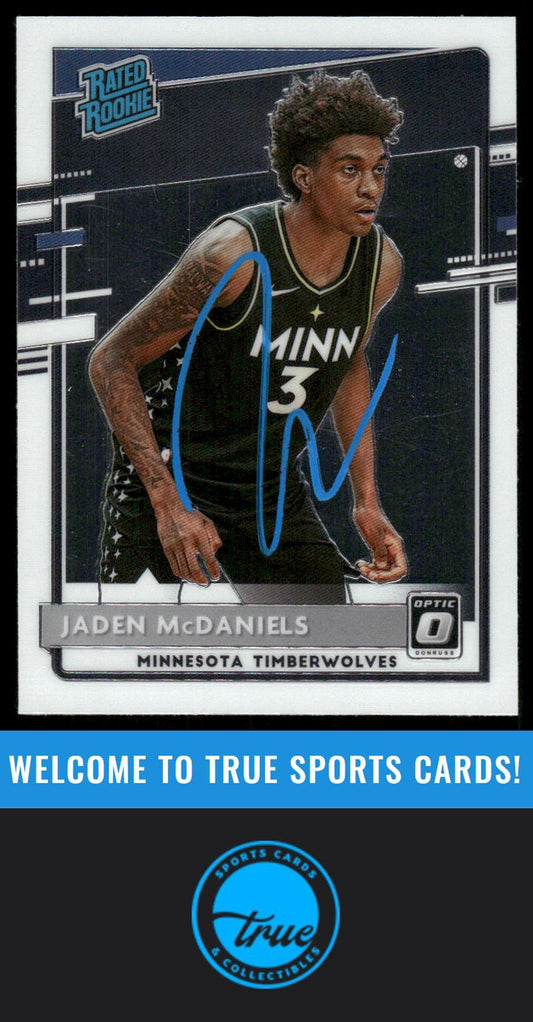 2020-21 Donruss Optic #178 Jaden McDaniels AUTO