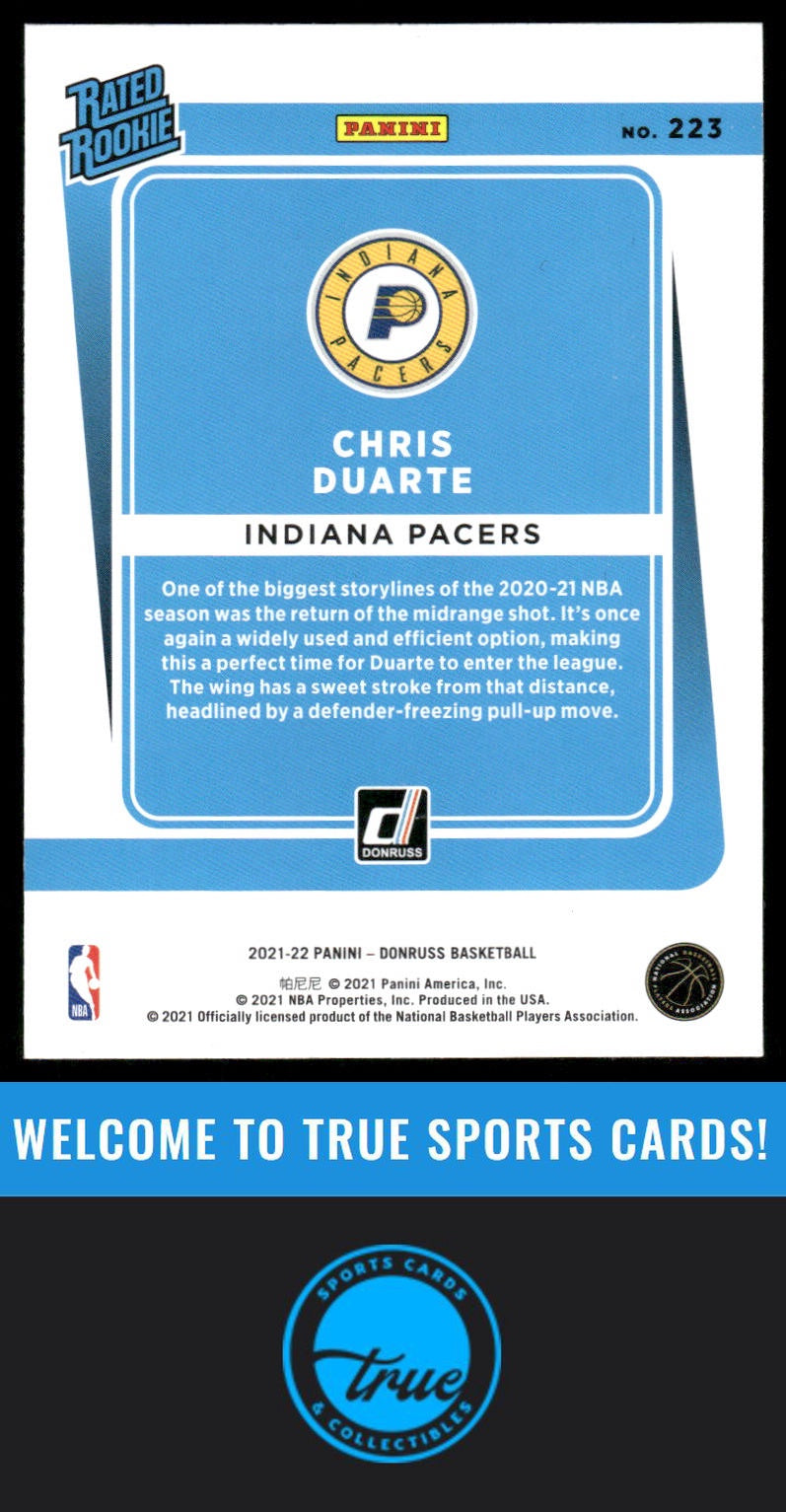 2021-22 Donruss #223 Chris Duarte AUTO