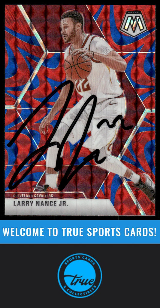 2019-20 Panini Mosaic #187 Larry Nance Jr. REACTIVE AUTO