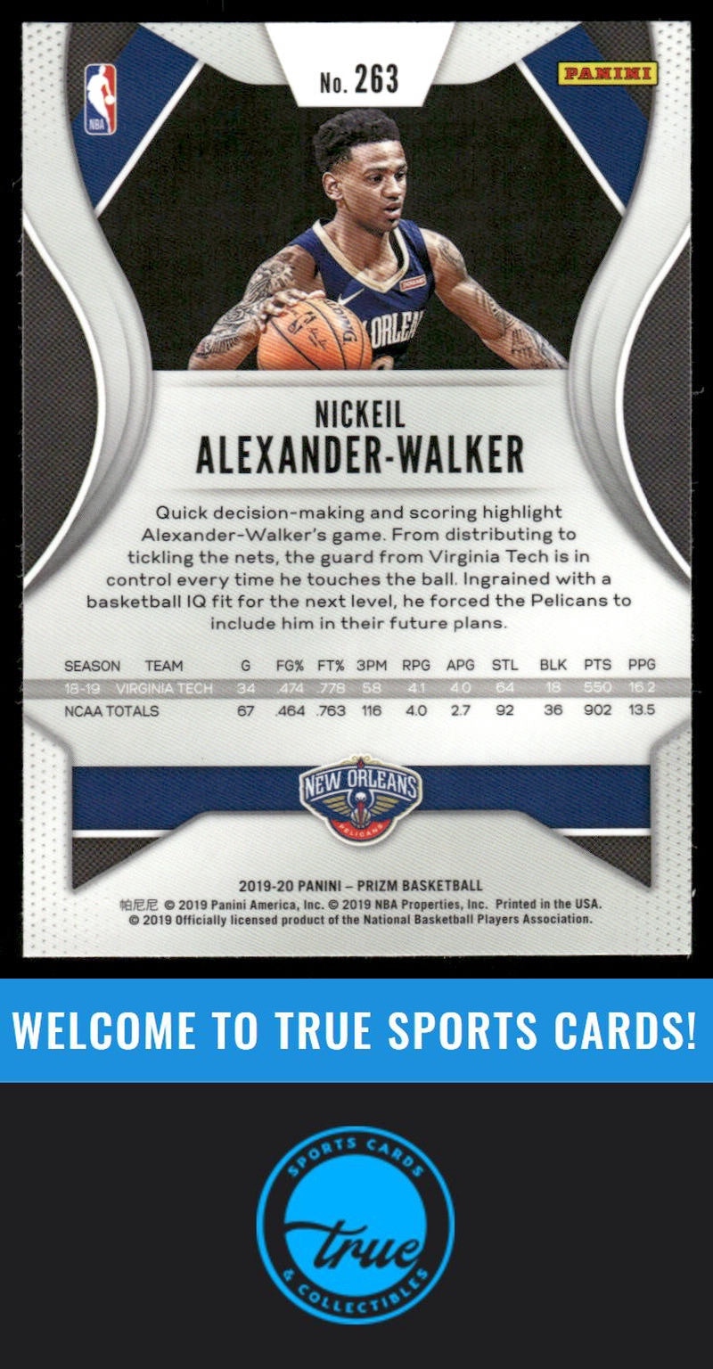 2019-20 Panini Prizm #263 Nickeil Alexander-Walker Prizms Green AUTO