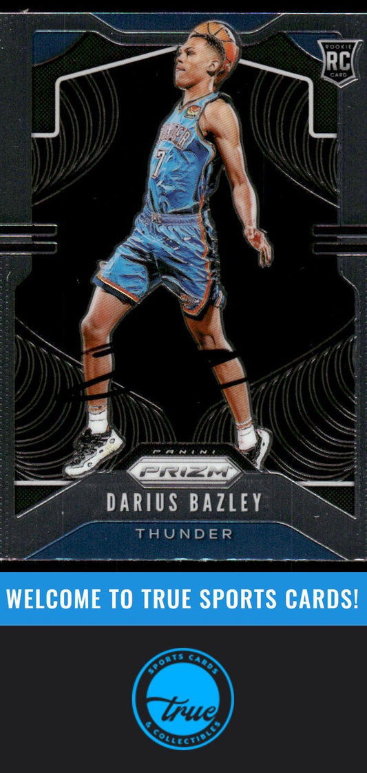 2019-20 Panini Prizm #289 Darius Bazley Prizms Orange Ice AUTO