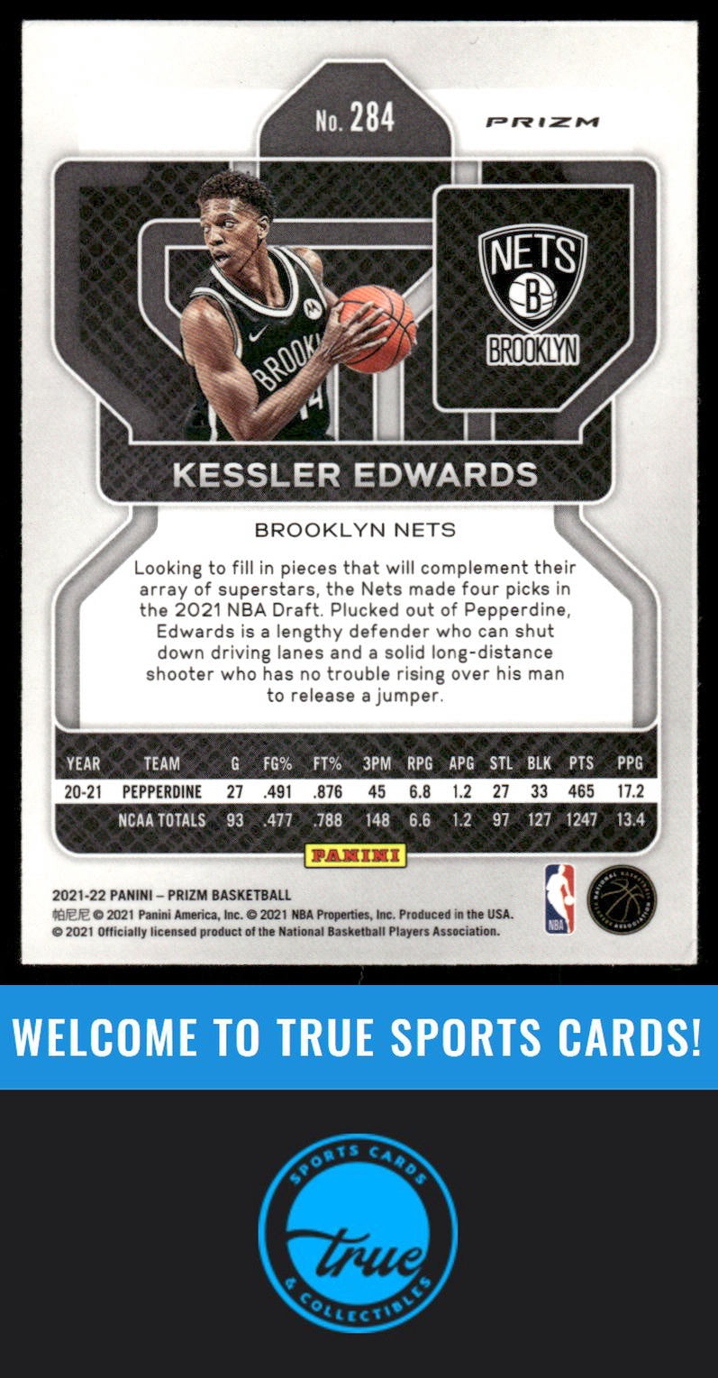 2021-22 Panini Prizm #284 Kessler Edwards Pink Ice AUTO