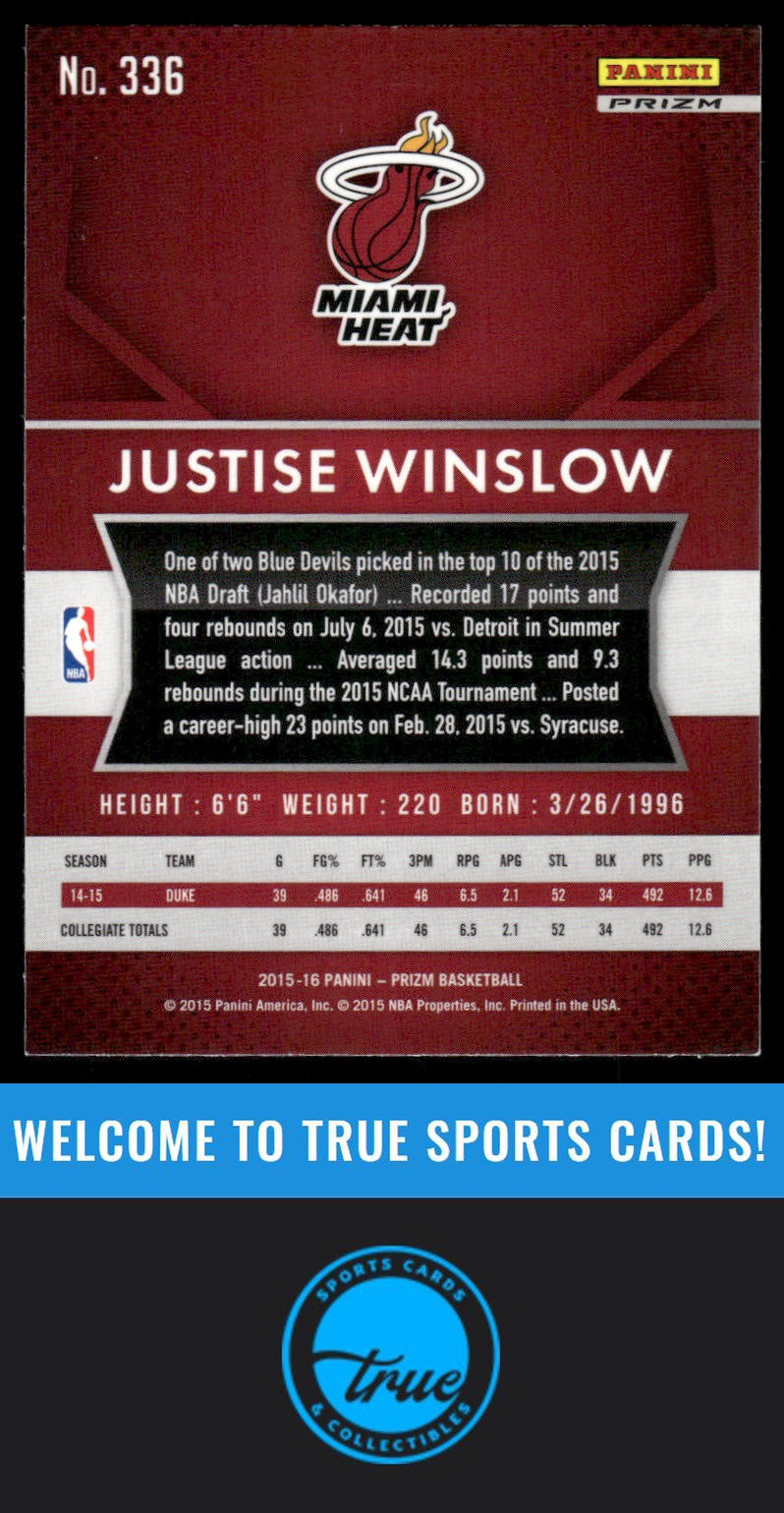 2015-16 Panini Prizm #336 Justise Winslow AUTO