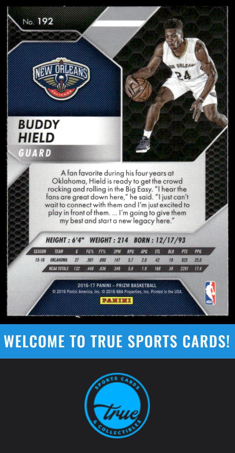 2016-17 Panini Prizm #192 Buddy Hield AUTO